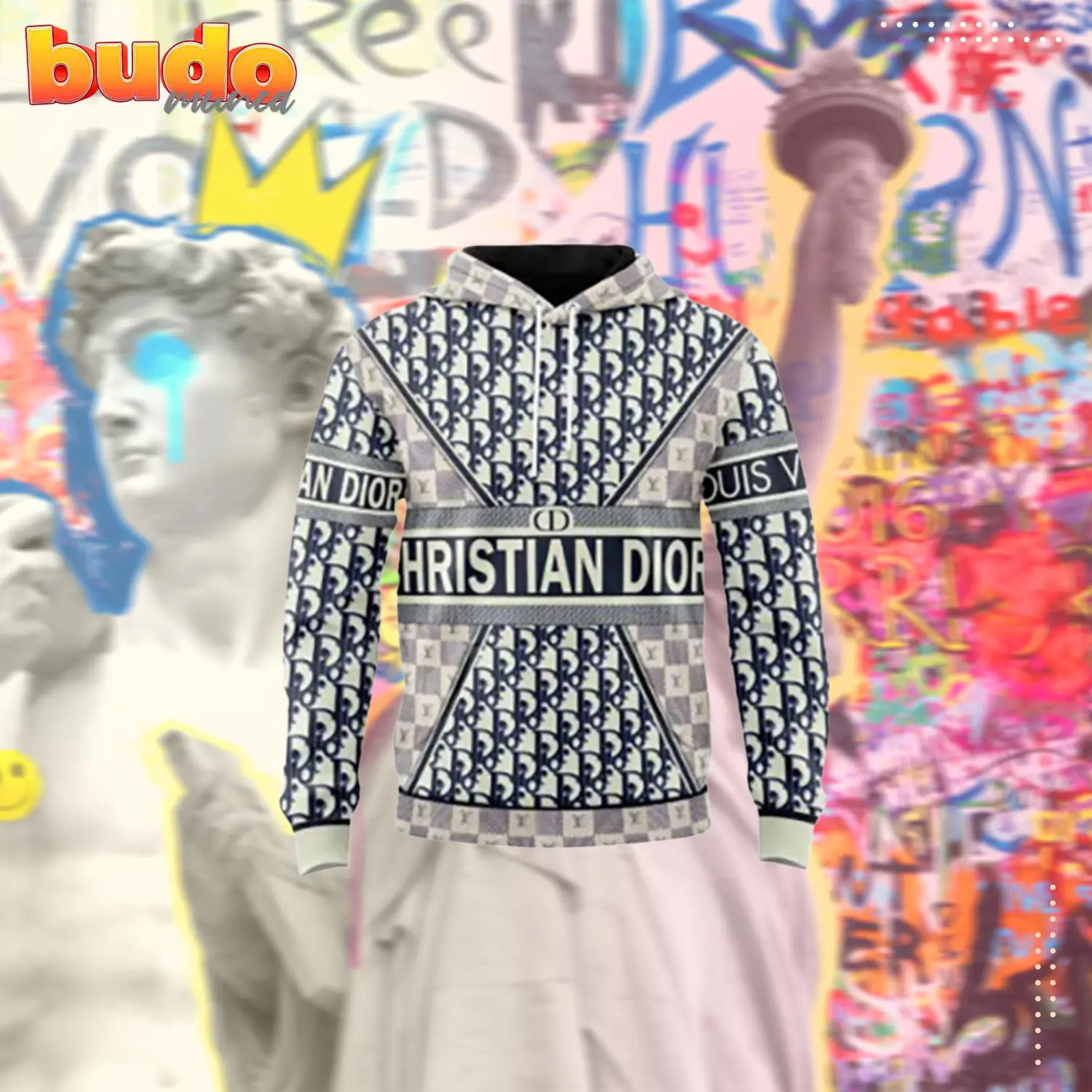 Louis vuitton christian dior tiger unisex hoodie outfit for men women luxury brand clothing - hot new